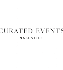 Curated Events Nashville black and white logo
