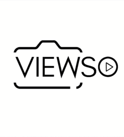 Viewso logo with camera outline and play icon