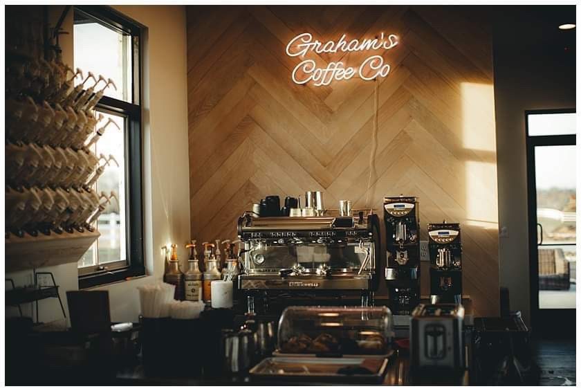 Grahams Coffee Co next to Grahams Estate for wedding morning coffee