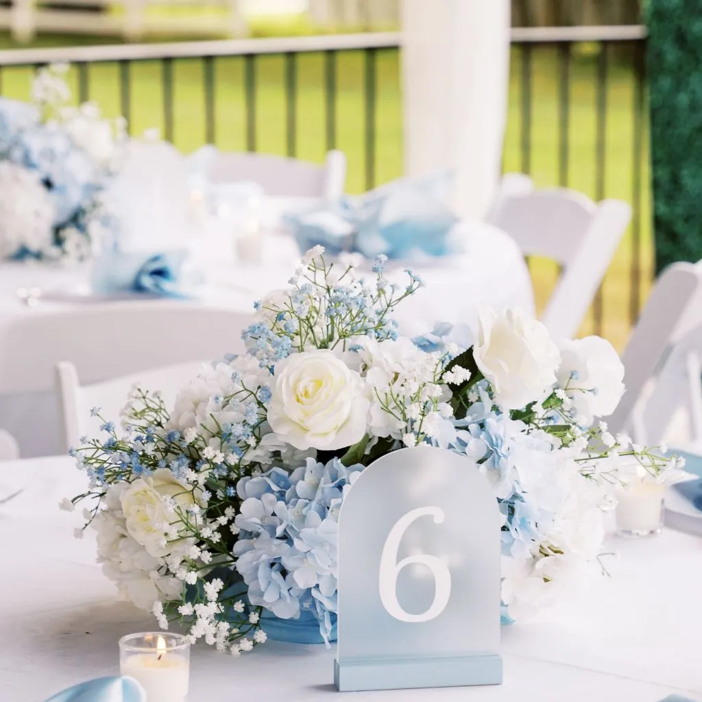 Wedding Table Centerpiece at Grahams Estate