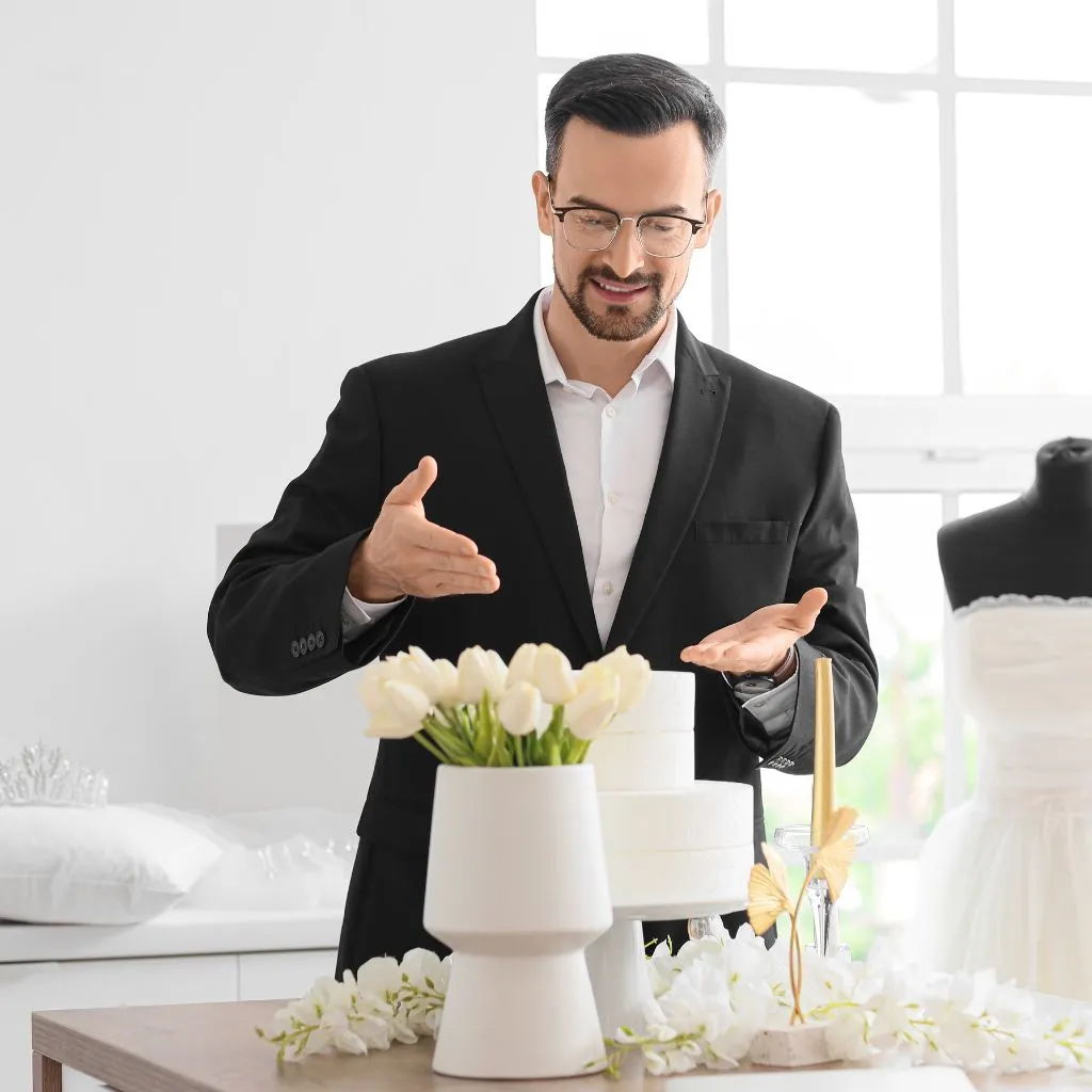 Wedding vendor tools and details arranged for planning at a wedding venue in Gallatin TN